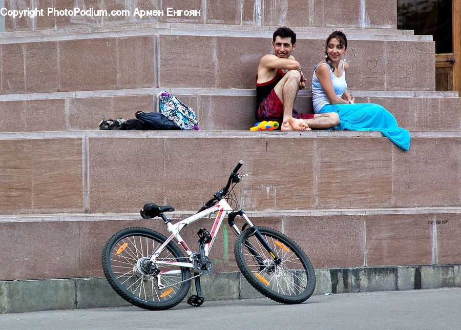 People, Person, Human, Bicycle, Bike, Vehicle, Bench