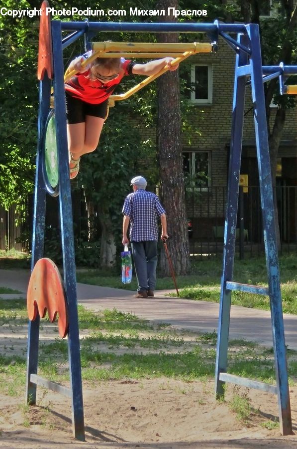 Human, People, Person, Playground, Swing, Park, Animal