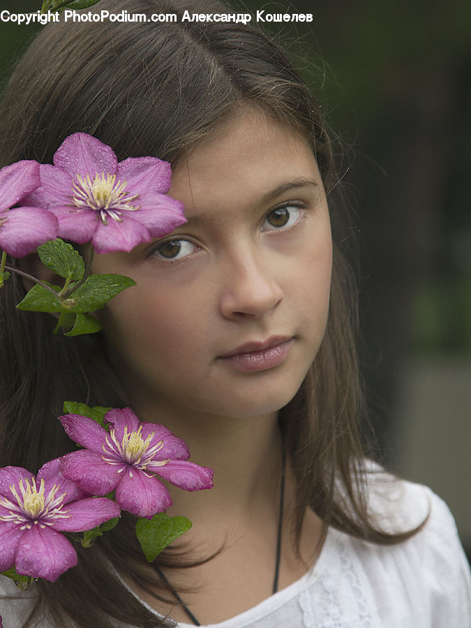 People, Person, Human, Blossom, Flora, Flower, Geranium