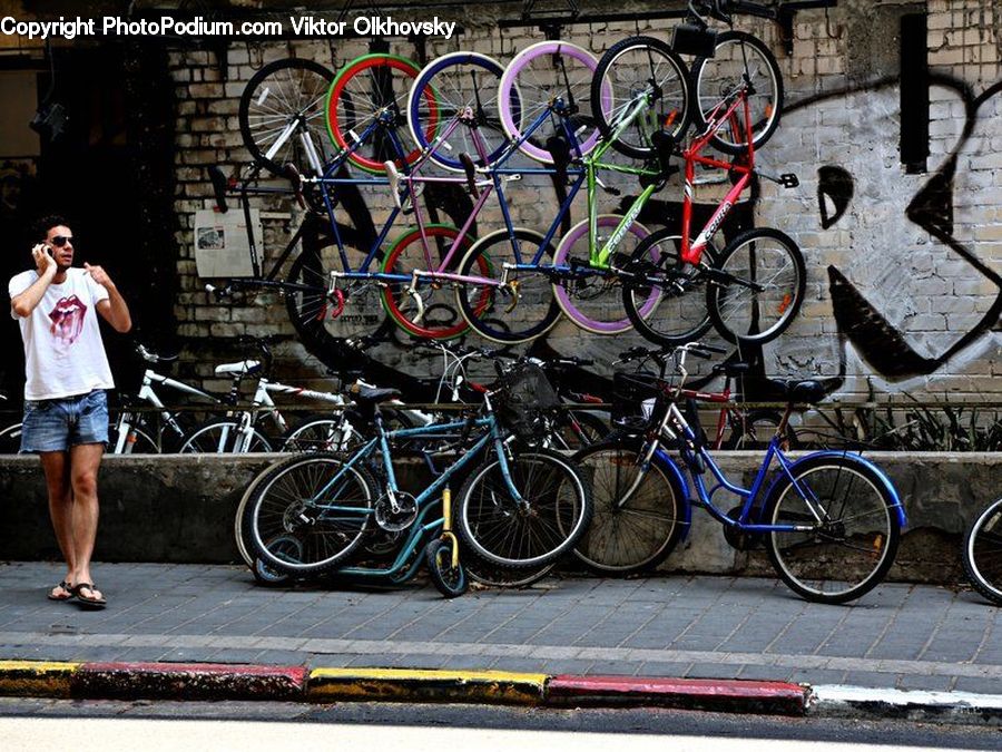 Human, People, Person, Bicycle, Bike, Vehicle, Art