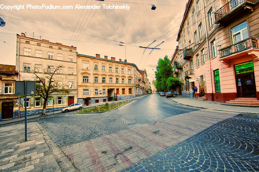 Road, Street, Town, Cobblestone, Pavement, Walkway, Downtown