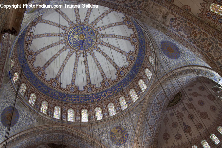 Architecture, Dome, Mosque, Worship, Building, Church, Arabesque Pattern