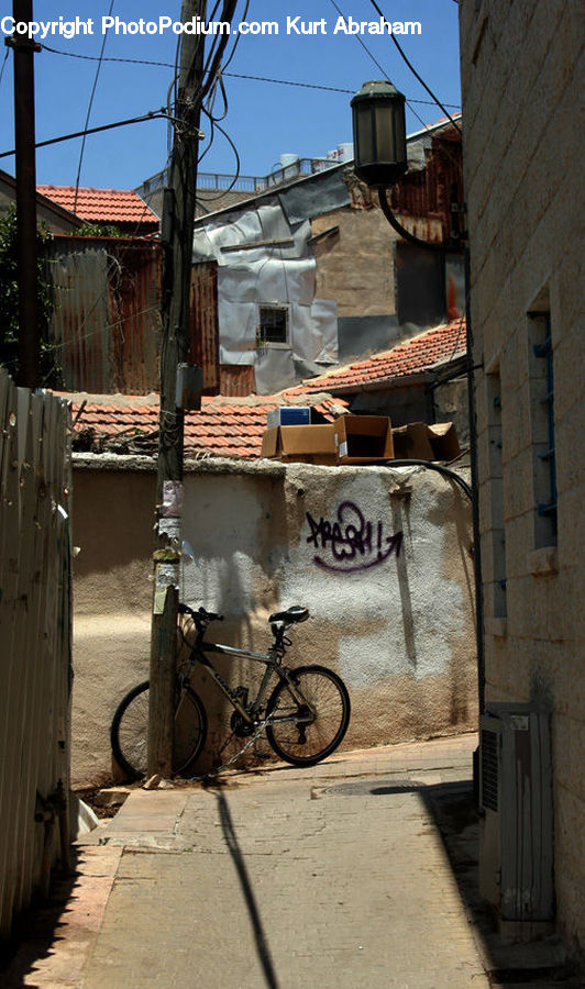 Bicycle, Bike, Vehicle, Alley, Alleyway, Road, Street