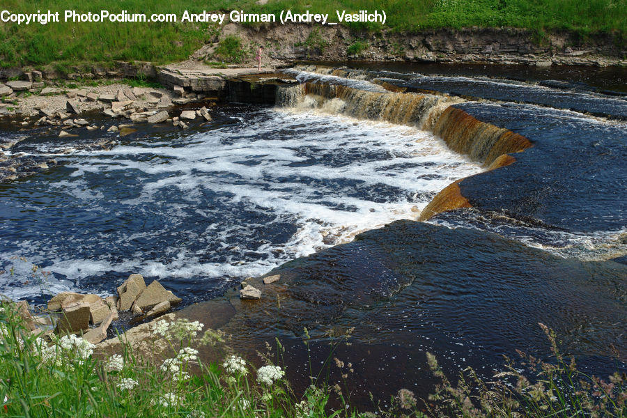 Creek, Outdoors, River, Water, Bunker, Sea, Sea Waves