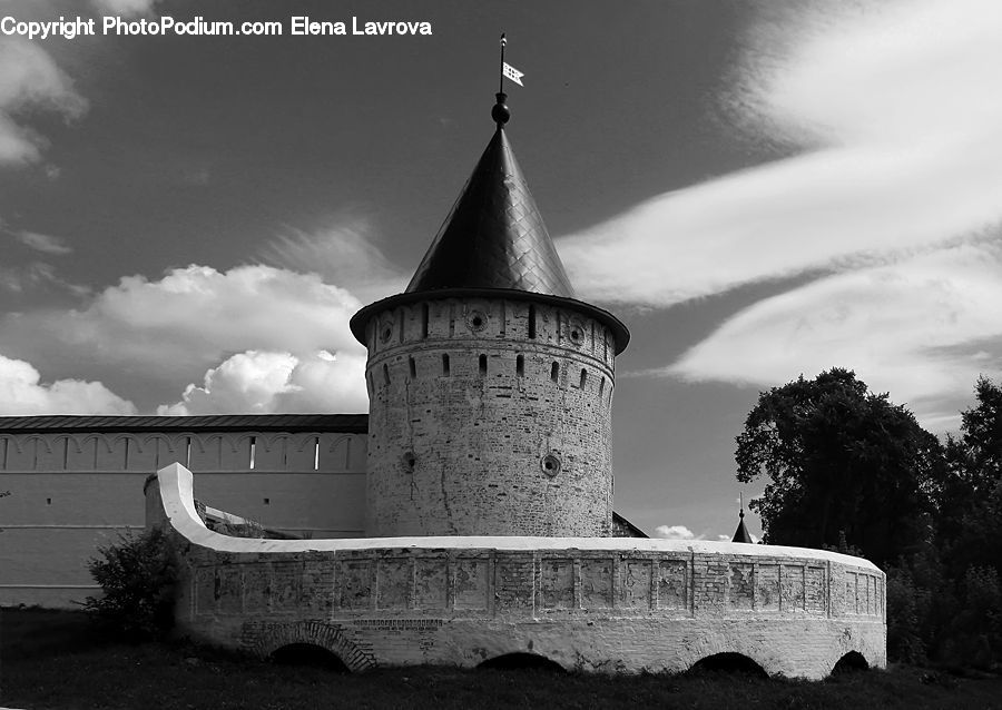 Plant, Potted Plant, Architecture, Castle, Fort, Tower, Church