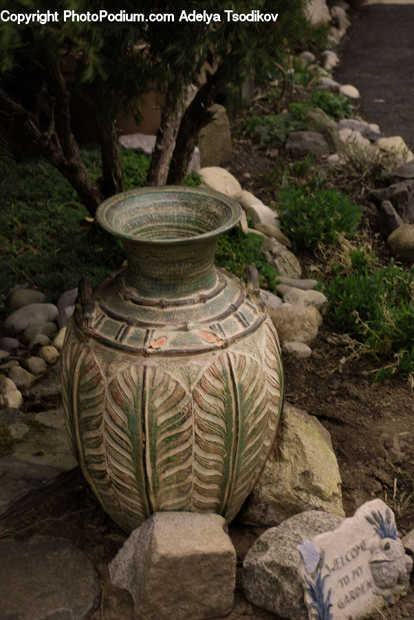 Tomb, Jar, Pot, Urn, Vase, Pottery, Rock