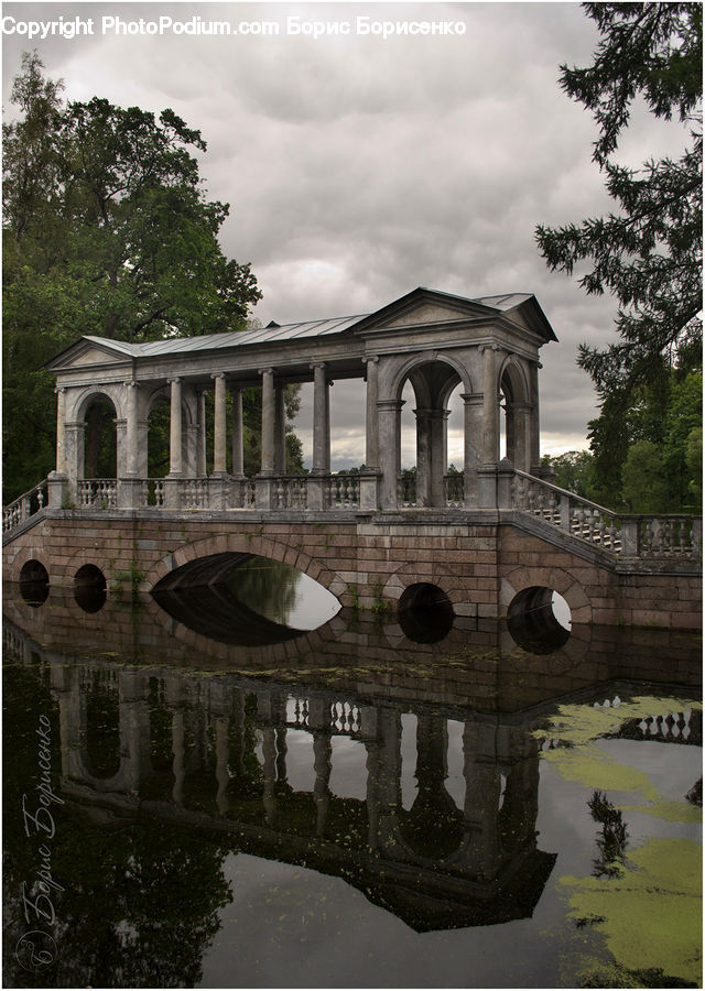 Puddle, Architecture, Bell Tower, Clock Tower, Tower, Arch, Gazebo