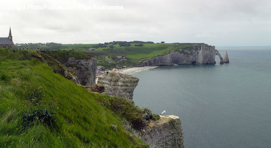 Cliff, Outdoors, Promontory, Coast, Sea, Water, Landscape