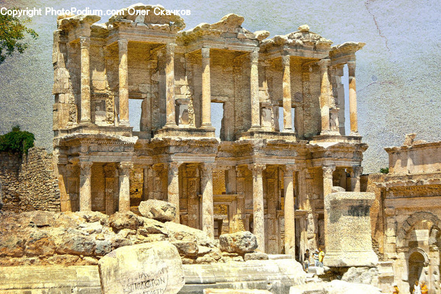 Ruins, Column, Pillar, Architecture, Parthenon, Temple, Worship