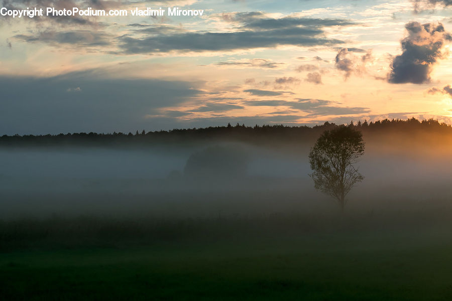 Dawn, Dusk, Sky, Sunrise, Sunset, Azure Sky, Cloud