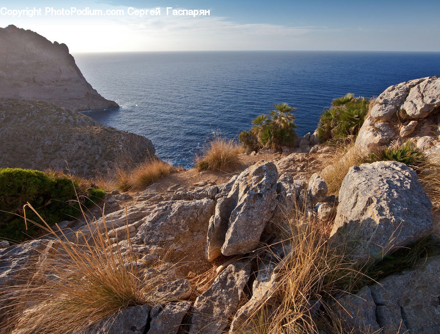 Coast, Outdoors, Sea, Water, Cliff, Rock, Promontory