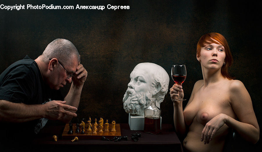 Chess, Game, People, Person, Human, Head, Portrait