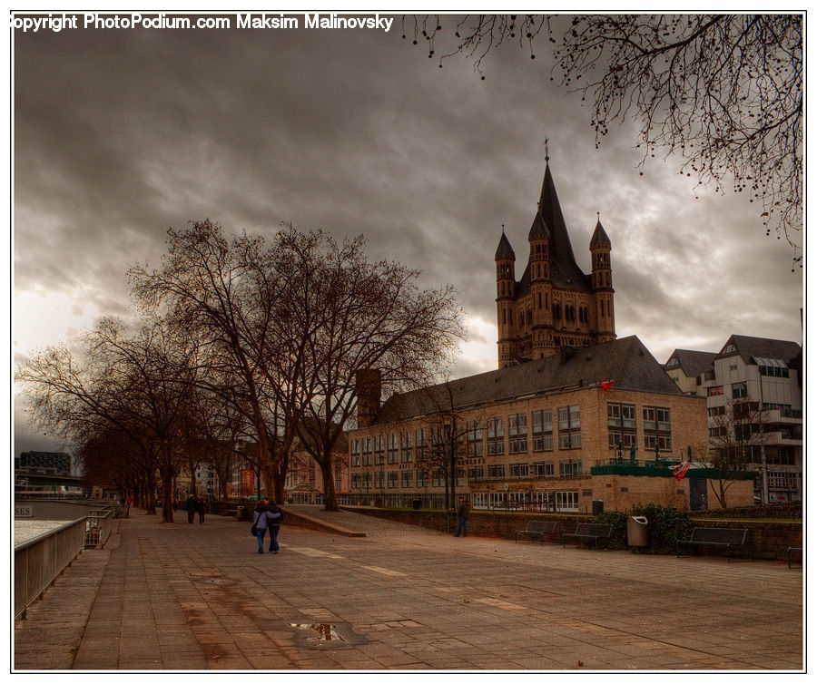 Campus, Boardwalk, Deck, Path, Sidewalk, Walkway, City