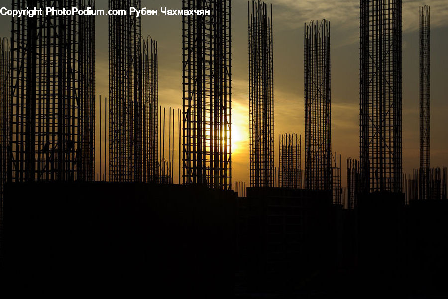 Dusk, Outdoors, Sky, Sunlight, Sunrise, Sunset, City