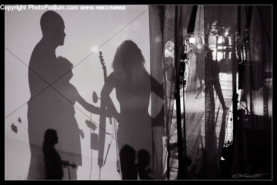 People, Person, Human, Silhouette, Stage, Pedestrian, Lighting