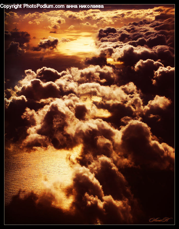 Azure Sky, Cloud, Outdoors, Sky, Cumulus, Flare, Light