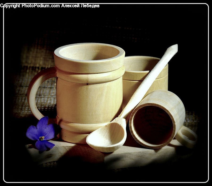 Coffee Cup, Cup, Blossom, Flora, Flower, Plant, Violet