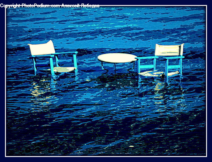 Chair, Furniture, Water, Outdoors, Sea, Dining Table, Table