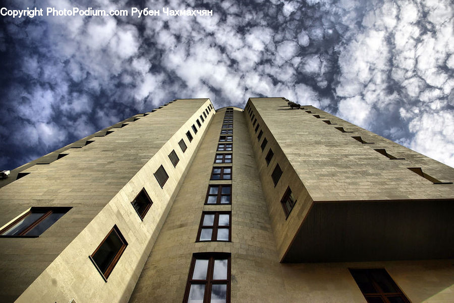 Apartment Building, Building, High Rise, Brick, Housing, City, Plywood