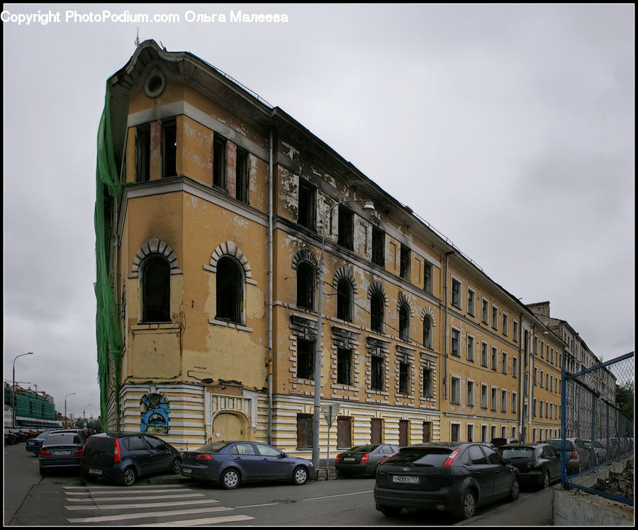 Automobile, Car, Vehicle, Parking, Parking Lot, Apartment Building, Building