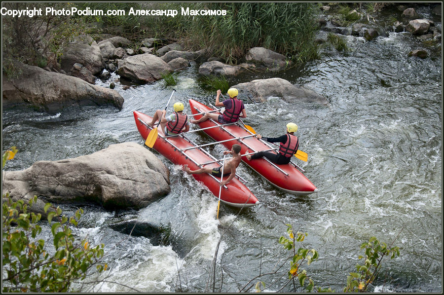 Boat, Canoe, Rowboat, Adventure, Leisure Activities, Rafting, Creek