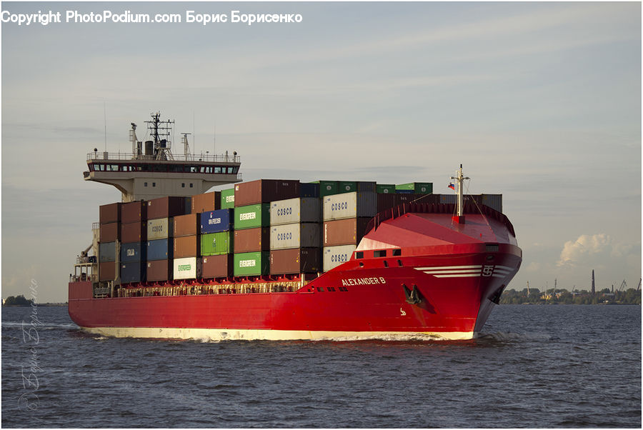 Ship, Vessel, Shipping Container, Freighter, Ferry, Tanker