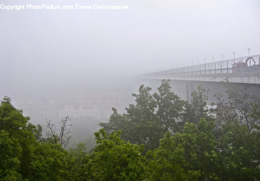 Fog, Mist, Outdoors, Pollution, Smog, Smoke, Bridge
