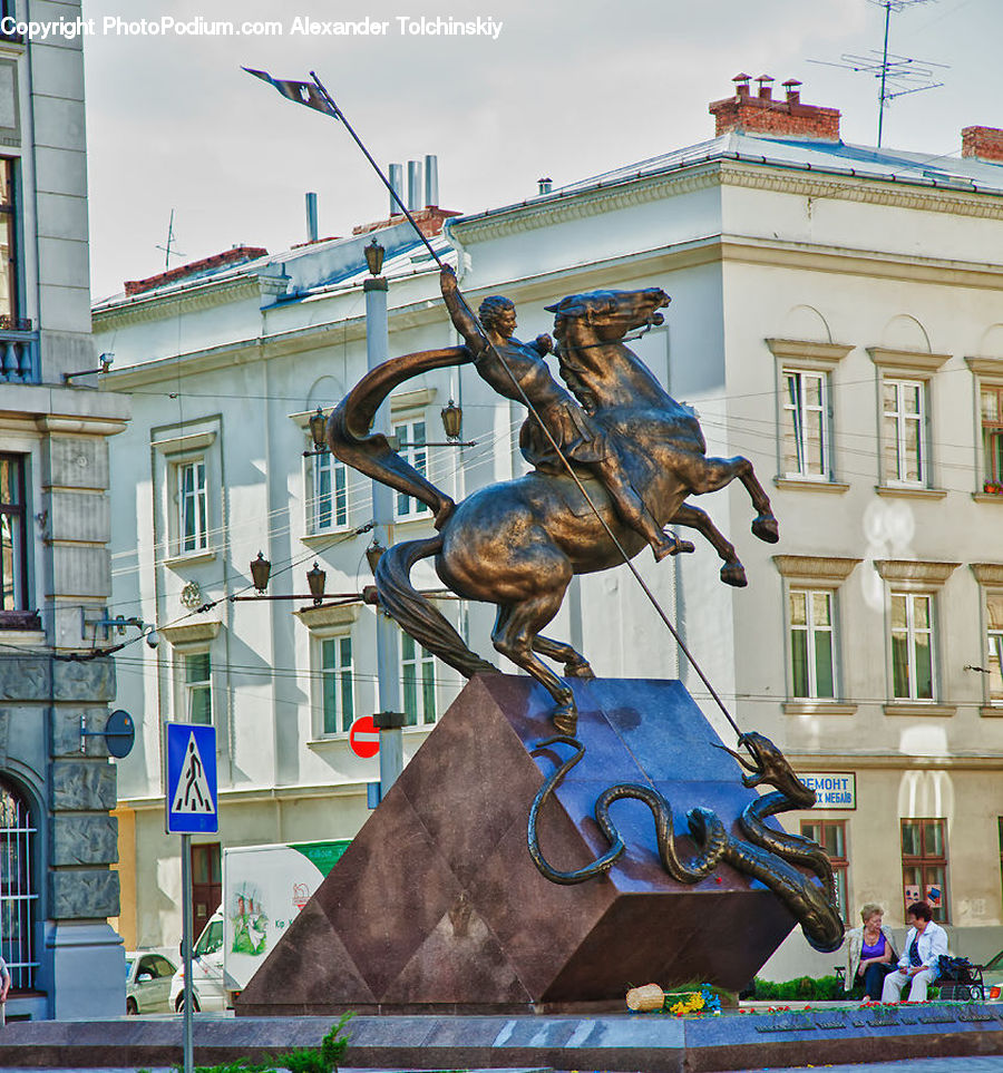 Animal, Equestrian, Horse, Person, Art, Sculpture, Statue