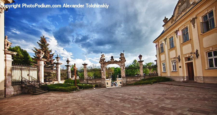 Architecture, Downtown, Plaza, Town Square, Building, Housing, Town