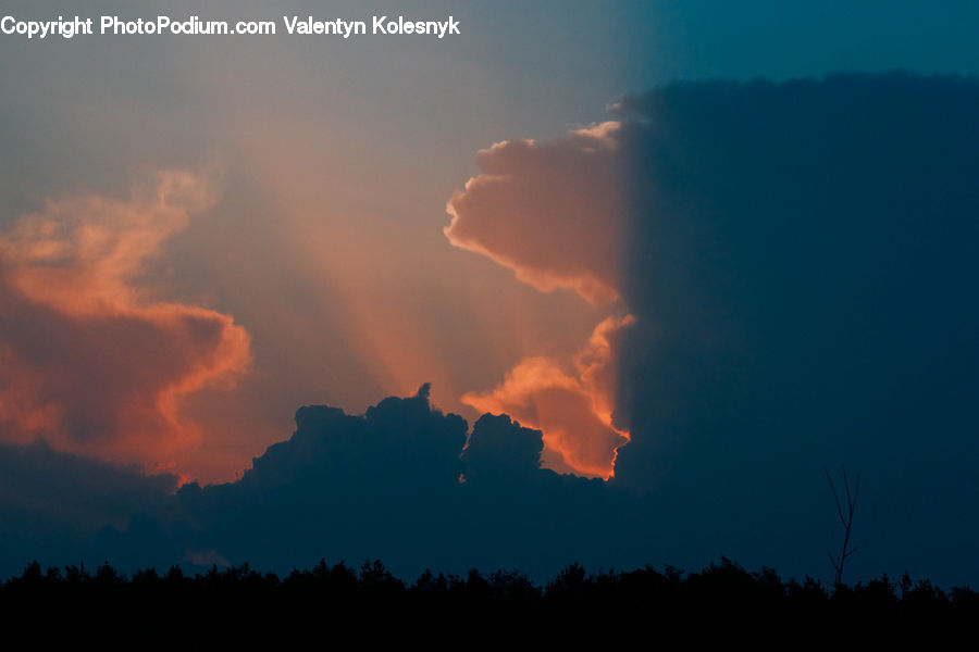 Azure Sky, Cloud, Outdoors, Sky, Storm, Thunderstorm, Weather