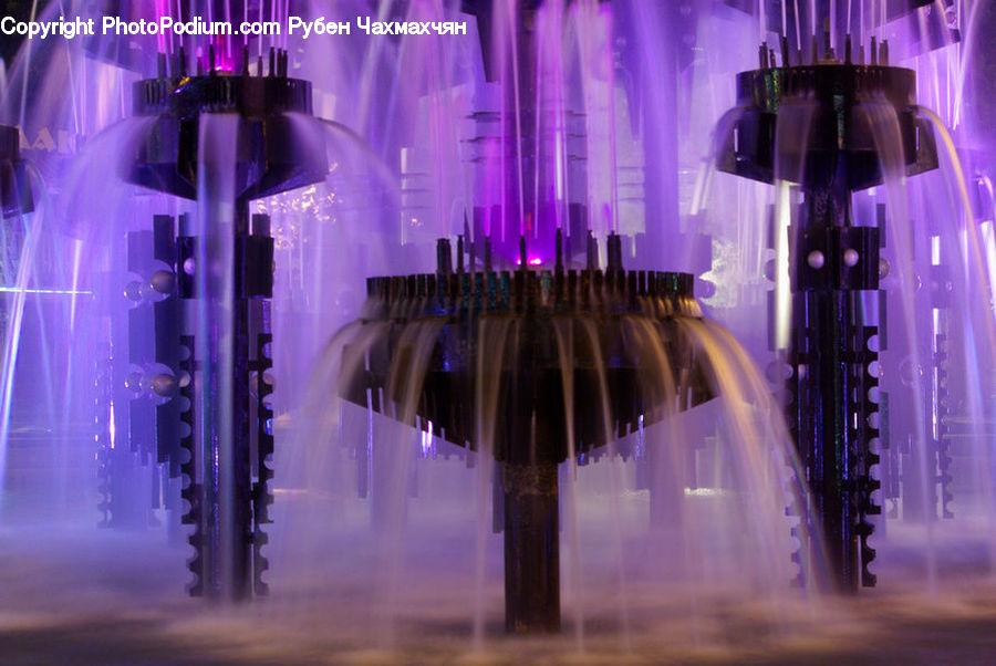 Fountain, Water, Lighting, Bar Counter, Pub, Stage