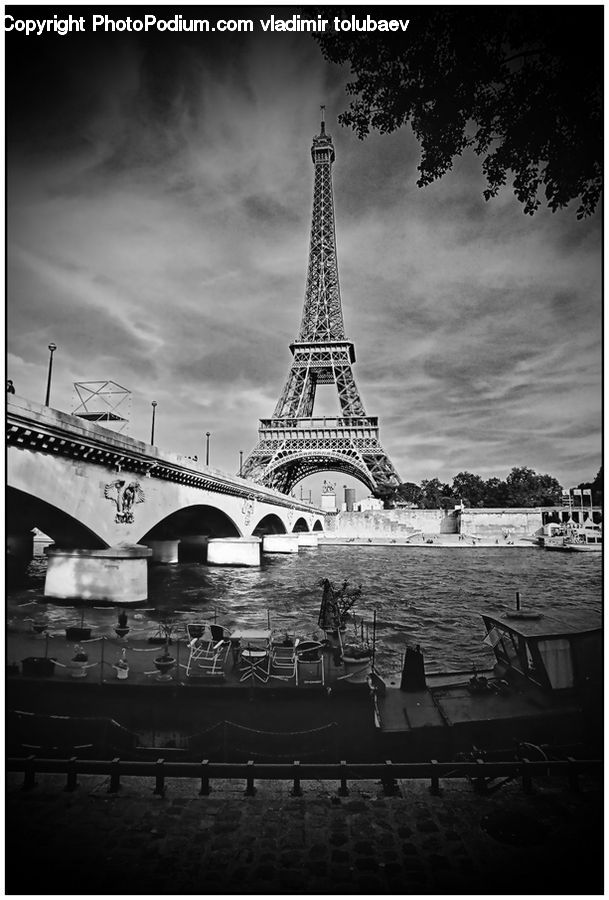 Boat, Watercraft, Architecture, Tower, Dock, Landing, Pier