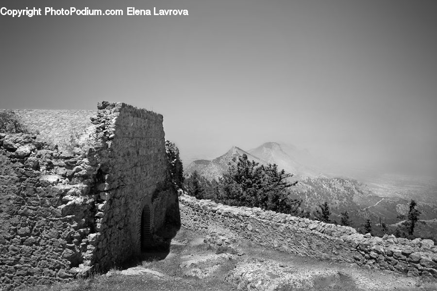 Alps, Crest, Mountain, Peak, Outdoors, Bunker, Countryside