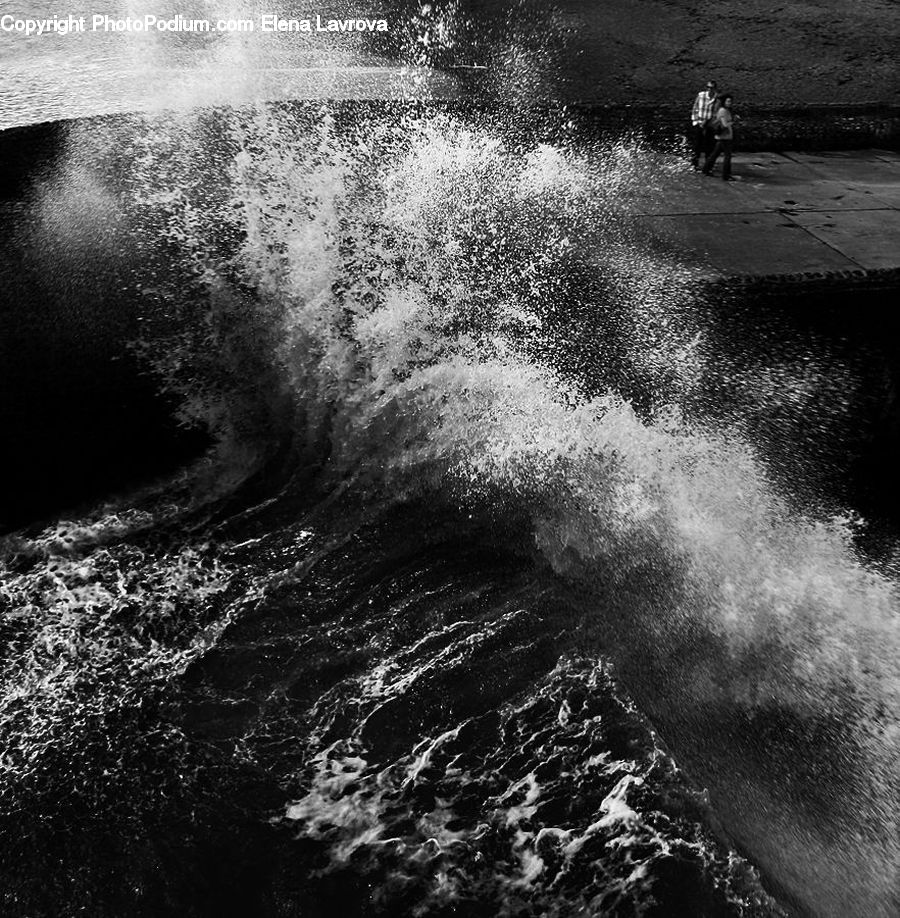 Outdoors, Sea, Sea Waves, Water, Baby, Child, Kid