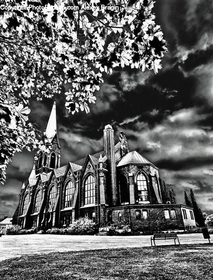 Playground, Architecture, Church, Worship, Cathedral, Bench, Court