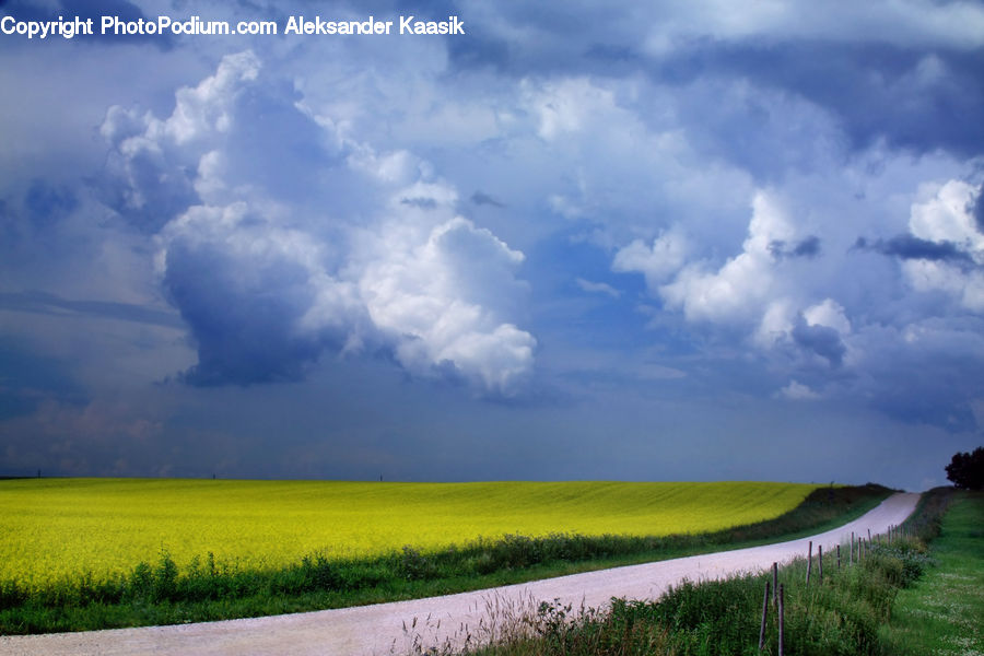 Cloud, Cumulus, Sky, Azure Sky, Outdoors, Landscape, Nature