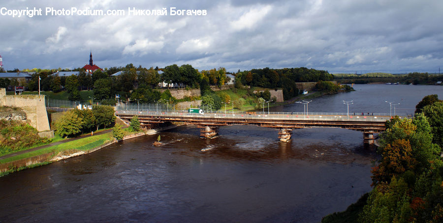 Landscape, Nature, Scenery, Outdoors, River, Water, Boardwalk