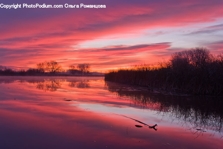 Dawn, Dusk, Red Sky, Sky, Sunrise, Sunset, Outdoors