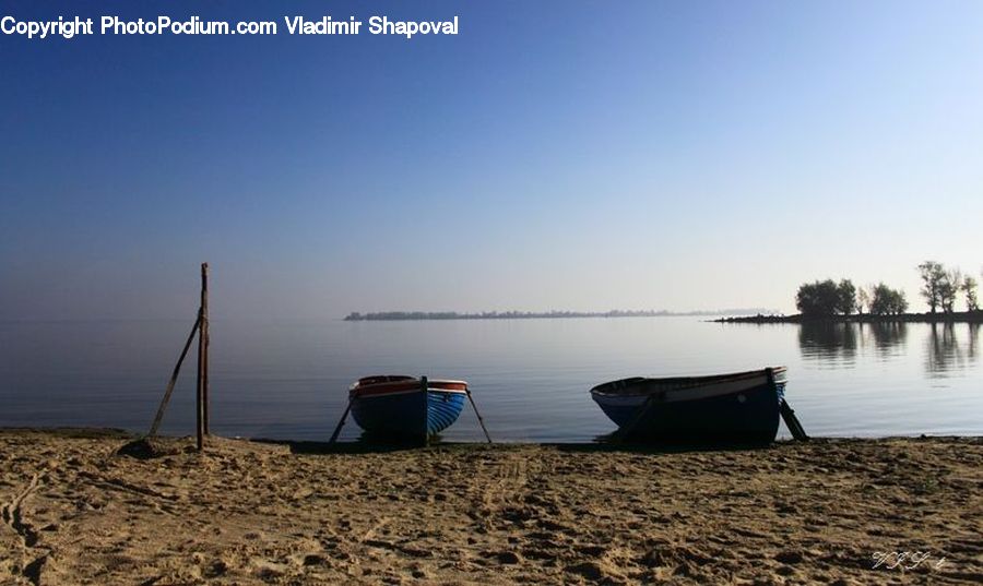 Boat, Rowboat, Vessel, Beach, Coast, Outdoors, Sea