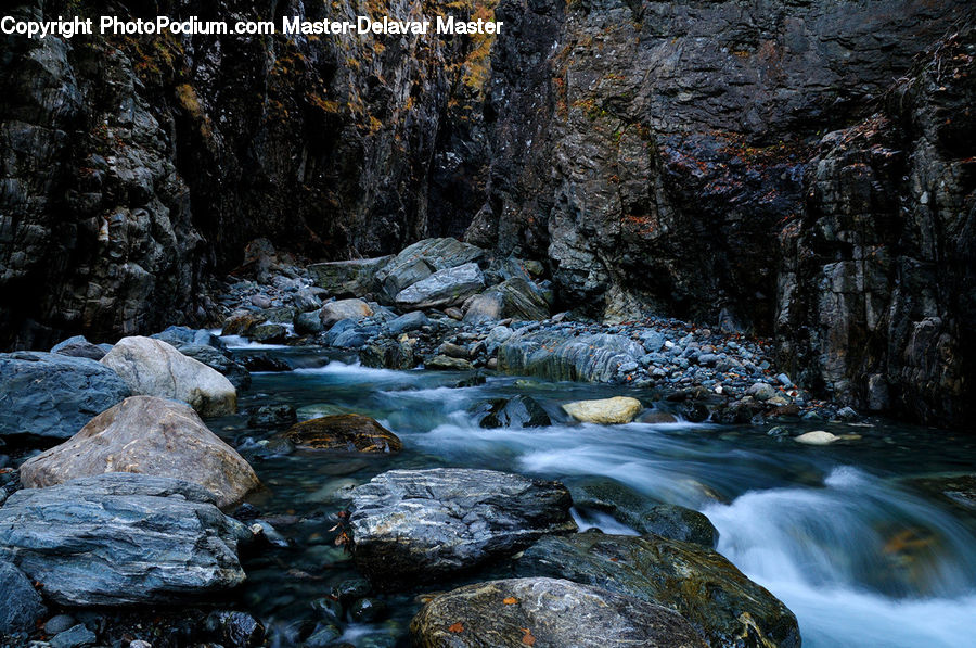 Creek, Outdoors, River, Water, Rock, Nature, Forest