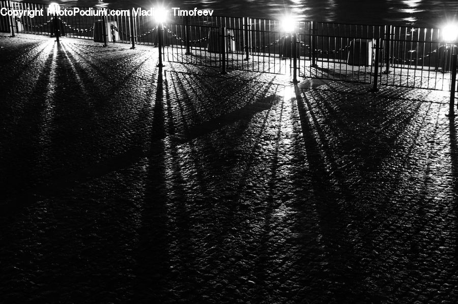 Asphalt, Tarmac, Fence, Lighting, Subway, Train, Train Station