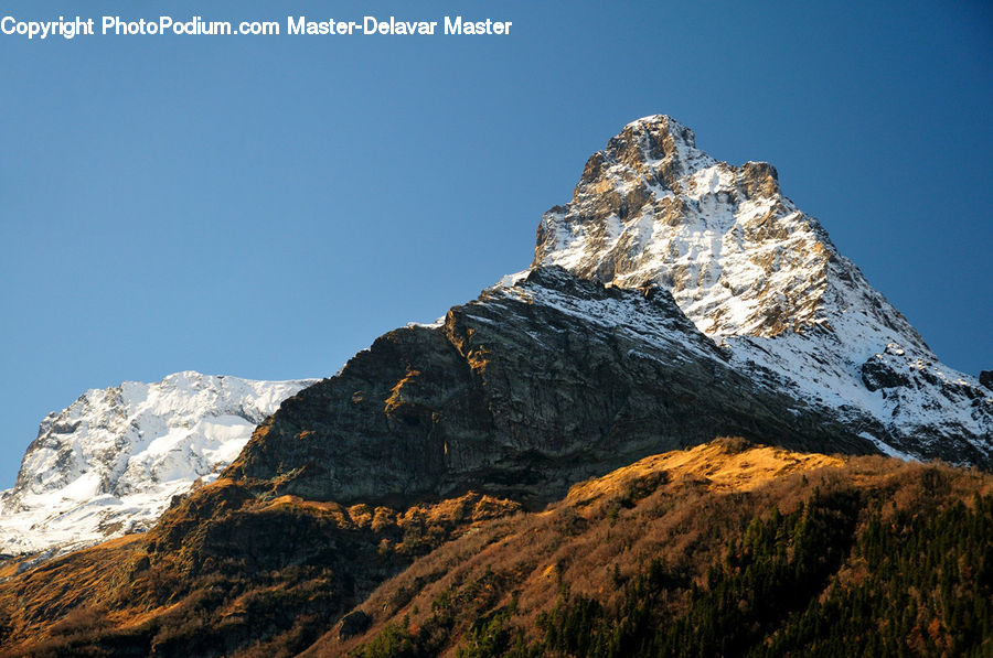 Crest, Mountain, Outdoors, Peak, Alps, Mountain Range, Rock