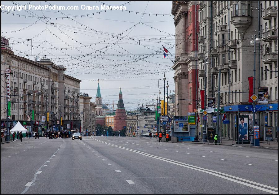 Road, Street, Town, City, Downtown, Architecture, Cathedral