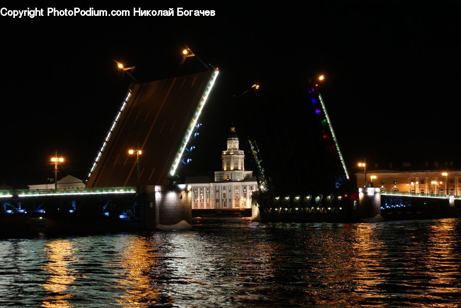 Night, Outdoors, Ferry, Freighter, Ship, Tanker, Vessel