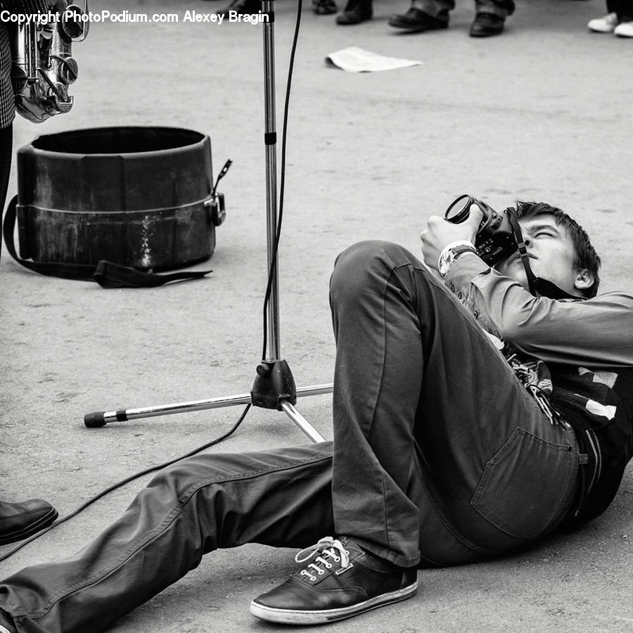 People, Person, Human, Footwear, Shoe, Bucket, Asleep