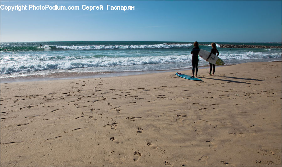 Sport, Surfboard, Surfing, Beach, Coast, Outdoors, Sea
