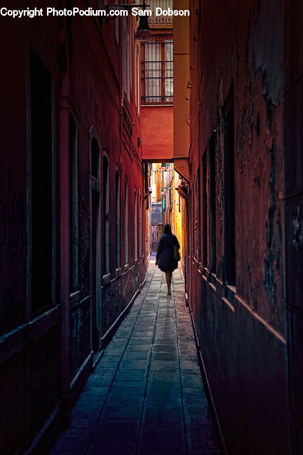 Corridor, Road, Street, Town, Alley, Alleyway, Path