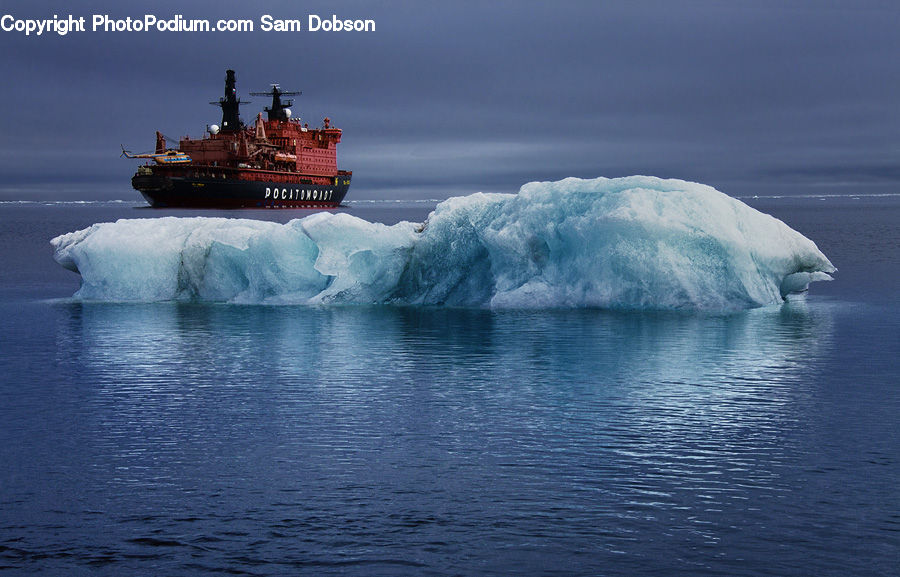 Icebreaker, Ship, Vessel, Arctic, Ice, Iceberg, Outdoors