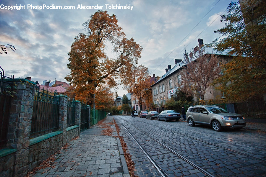 Cobblestone, Pavement, Walkway, Car, Suv, Vehicle, Automobile