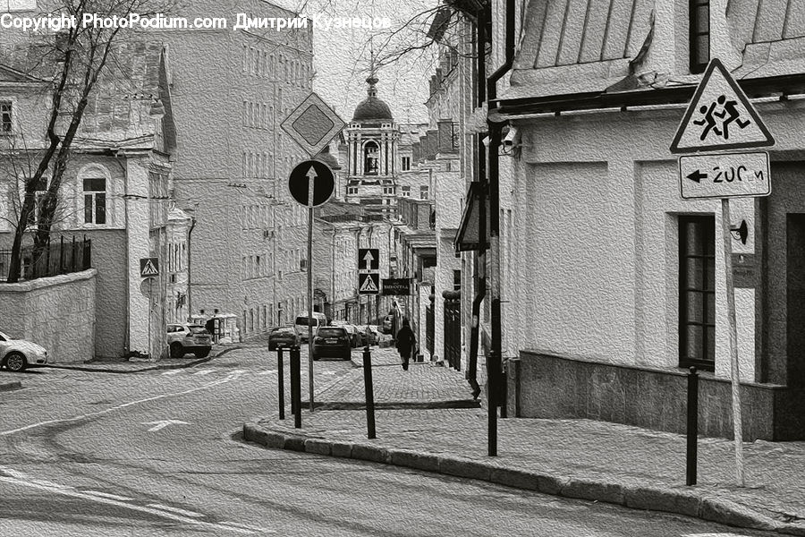 Alley, Alleyway, Road, Street, Town, Brick, Downtown